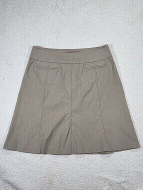 Reitmans Tan A-line Pull-On Skirt With Stretch